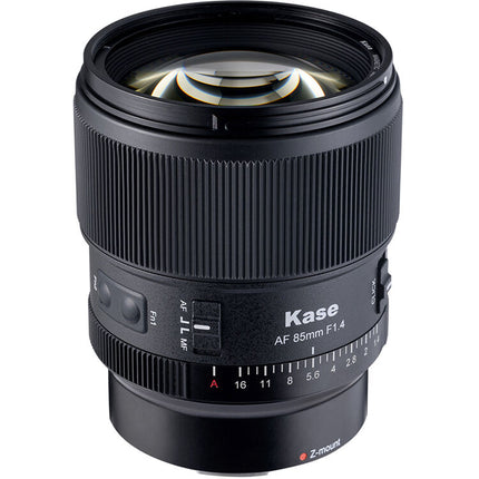 Kase 85mm f/1.4 AF Objetivo para Nikon Z Apertura Rápida 85mm Distancia Mínima 27.6'
