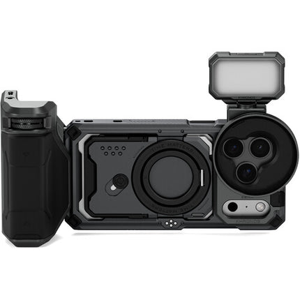 Tilta Khronos Kit Street Snap para iPhone 17 Pro Space Gray con Mini LED y Filtro Polarizador 58mm