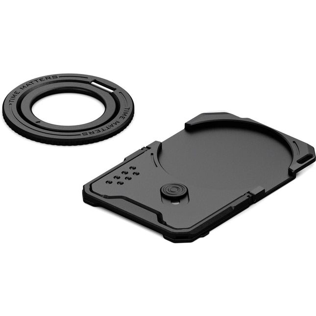 Tilta Khronos Placa Trasera Magnética Multifuncional para iPhone 17 Pro Soporte Kickstand Negro