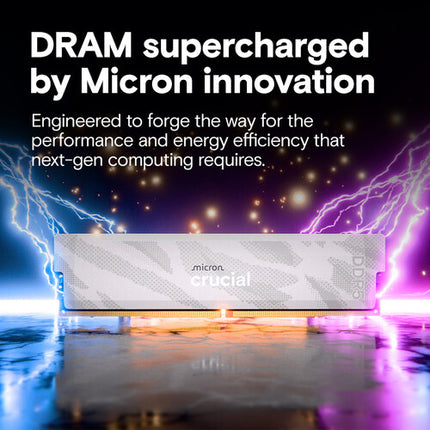 Crucial 32GB Pro DDR5 6400 MHz Kit de Memoria RAM Blanco 2x16GB