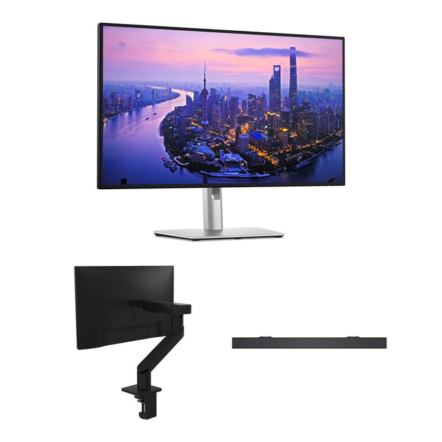 Dell UltraSharp Monitor 27" 4K UHD 120 Hz con Soundbar y Brazo ajustable