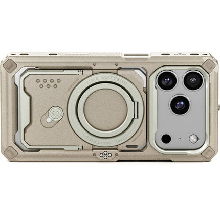 Funda Tilta Khronos iPhone 17 Pro Beige Protección Rugerizada Sistema 3+3 Back Plate
