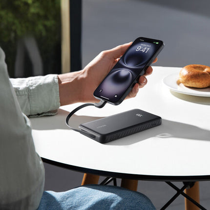 Anker Zolo Power Bank batería 10000mAh 2 USB-C 1 USB-A negro