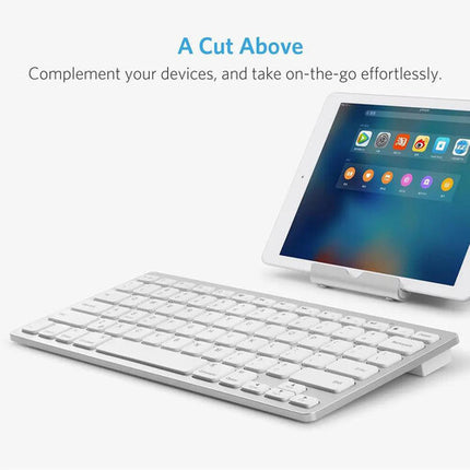 Anker UltraSlim Teclado Bluetooth Blanco Batería 3 Meses Ergonomía