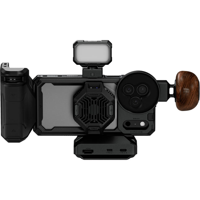 Tilta Khronos iPhone 17 Pro Max Kit Completo con Filtro Polarizador 58mm y Luz LED