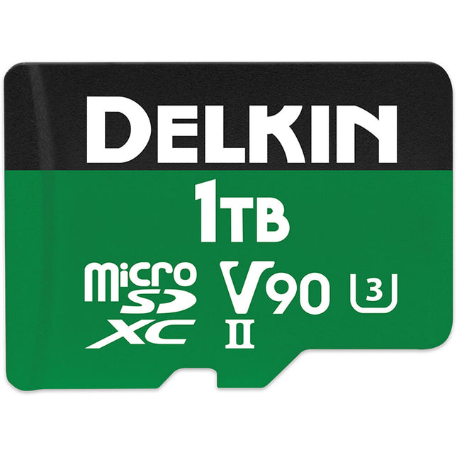 Delkin Devices Tarjeta microSDXC 1TB UHS-II 300MB/s con Adaptador SD