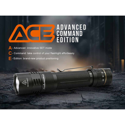Fenix Linterna Recargable PD45R ACE 3200 Lúmenes Batería 21700