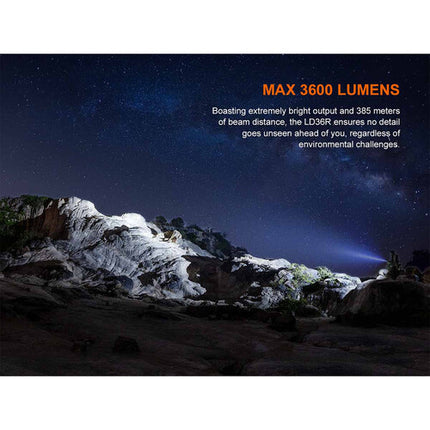 Fenix LD36R Linterna Multicolor 3600 Lúmenes Batería Recargable 6000mAh