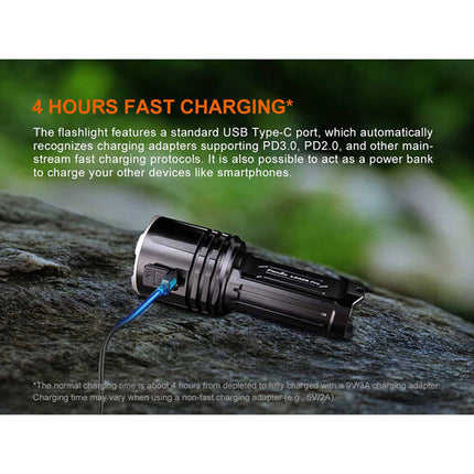 Fenix Linterna Recargable LR35R Pro 10000 Lúmenes IP68 USB-C