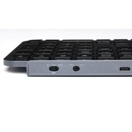 Keychron B6 Pro Teclado Inalámbrico Ultrafino 2.4GHz Bluetooth 5.2 1200h Batería Space Gray