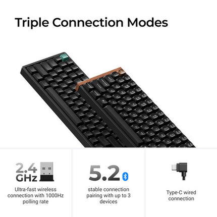 Keychron K2 HE Teclado Inalámbrico Bluetooth 5.2 RGB Hot-Swappable