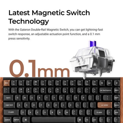 Keychron K2 HE Teclado Inalámbrico Bluetooth 5.2 RGB Hot-Swappable