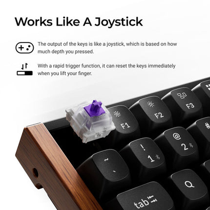 Keychron K2 HE Teclado Inalámbrico Bluetooth 5.2 RGB Hot-Swappable