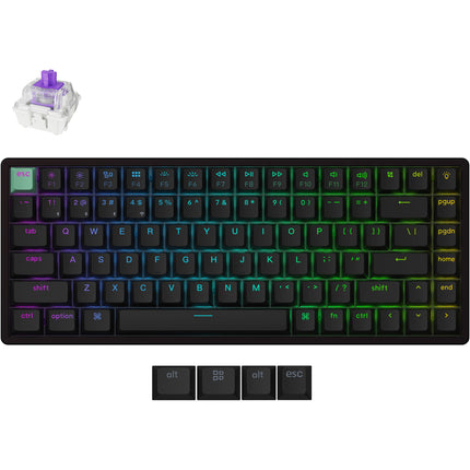 Keychron K2 HE Teclado Inalámbrico 75% Bluetooth 5.2 RGB Negro