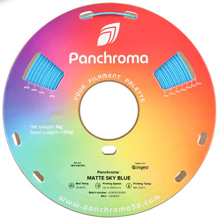 Polymaker Panchroma PLA Mate Filamento 1kg 1.75mm Azul Cielo