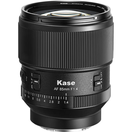 Kase 85mm f1.4 AF Lente para Sony E Apertura rápida 13 elementos 27.6 cm distancia mínima