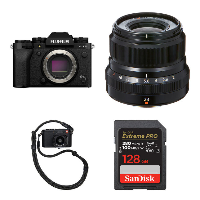 FUJIFILM X-T5 Cámara Sin Espejo 40MP 7-Stops Estabilizador 128GB Kit
