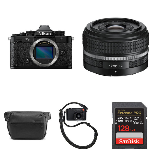 Nikon Zf Cámara sin Espejo 24.5MP 4K con 40mm f/2 Kit de Viaje