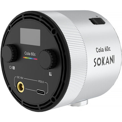 Sokani Cola 60c Luz LED portátil para video RGB 2700-6500K CRI 95 con difusor