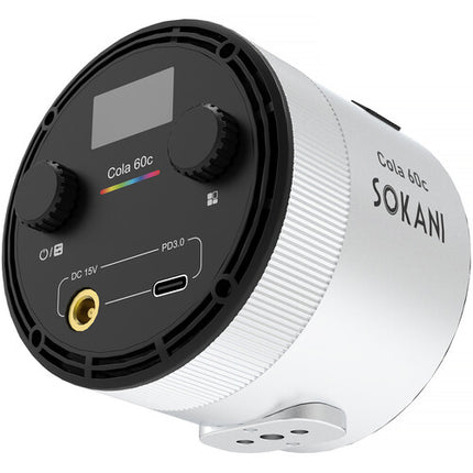 Sokani Cola 60c Luz LED portátil para video RGB 2700-6500K CRI 95 con difusor