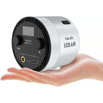 Sokani Cola 60c Luz LED portátil para video RGB 2700-6500K CRI 95 con difusor