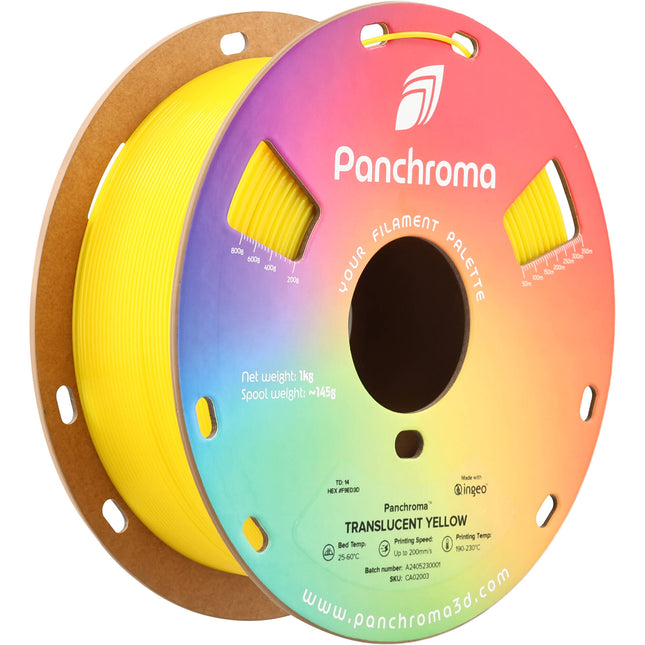 Polymaker Panchroma Filamento PLA Translúcido 1kg 1.75mm Amarillo