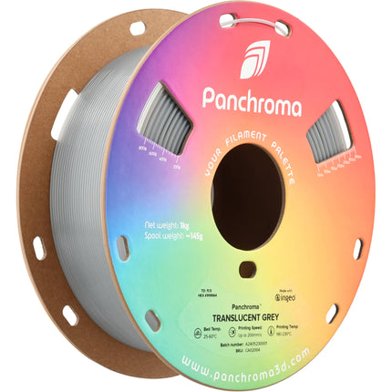 Polymaker Panchroma Filamento PLA Translúcido 1kg Gris 1.75mm Diámetro 200mm/s Velocidad de Impresión