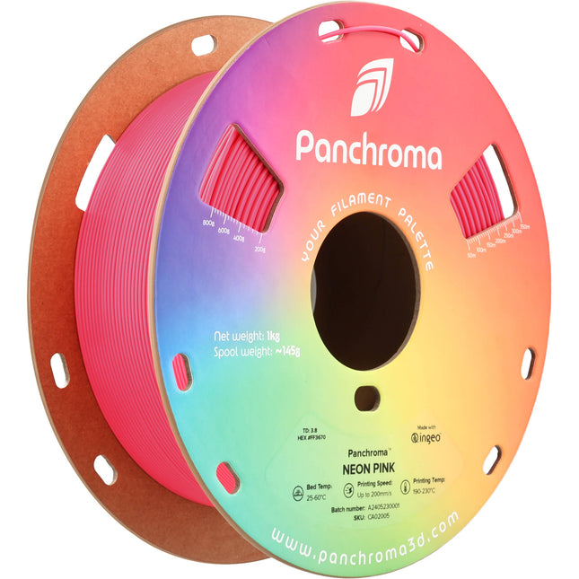 Polymaker Panchroma Neon Filamento PLA Rosa 1kg 1.75mm 200mm/s