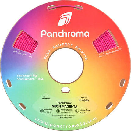Polymaker Panchroma Neon Filamento PLA Magenta 1kg Diámetro 1.75mm