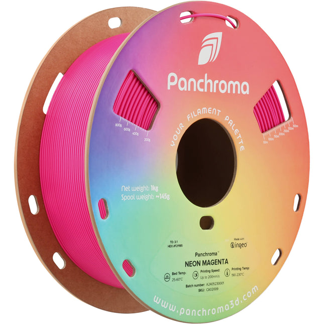 Polymaker Panchroma Neon Filamento PLA Magenta 1kg Diámetro 1.75mm