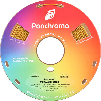 Polymaker Panchroma Metallic PLA Filamento 1kg 1.75mm Oro Metálico