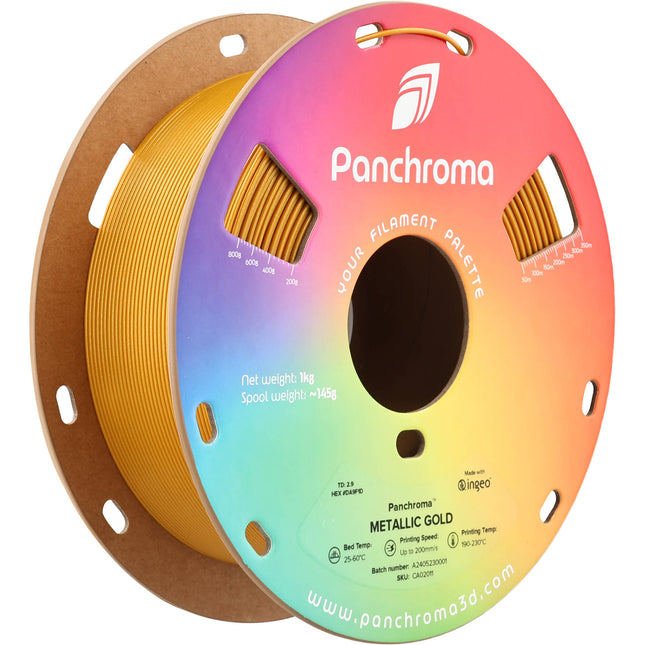 Polymaker Panchroma Metallic PLA Filamento 1kg 1.75mm Oro Metálico