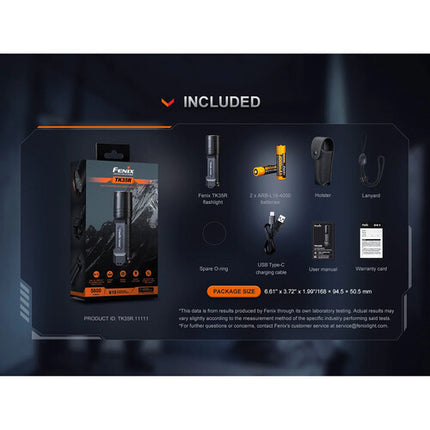 Fenix TK35R Linterna táctica recargable 5800 lúmenes 4000mAh USB-C