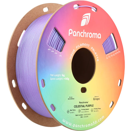 Polymaker Panchroma Celestial Filamento PLA 1kg Diámetro 1.75mm Temperatura 374-446°F púrpura