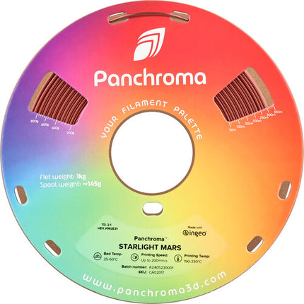 Polymaker Panchroma Starlight Filamento PLA 1kg 1.75mm Mars Red