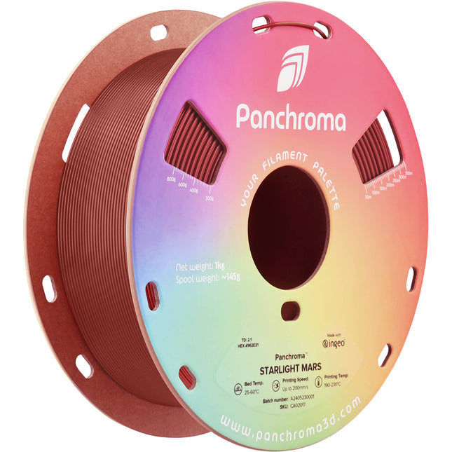 Polymaker Panchroma Starlight Filamento PLA 1kg 1.75mm Mars Red