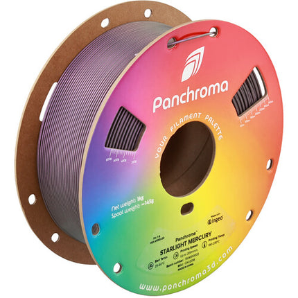 Polymaker Panchroma Starlight Filamento PLA 1kg 1.75mm Plateado Mercury