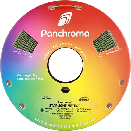 Polymaker Panchroma Starlight Filamento PLA 1kg 1.75mm Verde Meteor