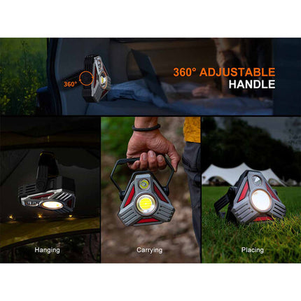 Fenix Flashlight CP50R Linterna de Trabajo Recargable 5500 Lúmenes 8 Niveles de Brillo