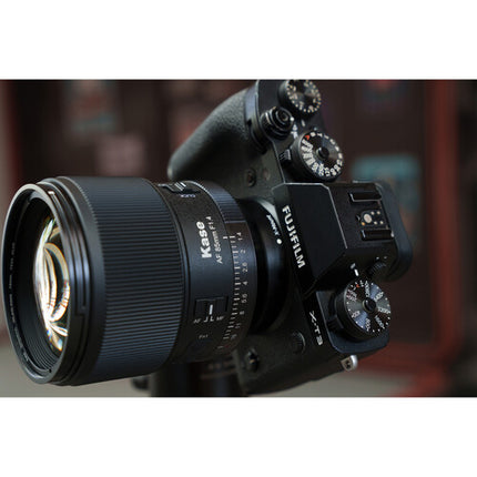 Kase 85mm f1.4 AF Lente para FUJIFILM X Apertura rápida 27.6cm enfoque mínimo con estuche protector