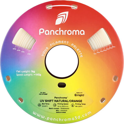 Polymaker Panchroma Filamento PLA UV Shift 1kg 1.75mm Blanco