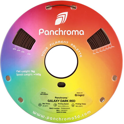 Polymaker Panchroma Galaxy Filamento PLA 1kg 1.75mm Rojo Oscuro