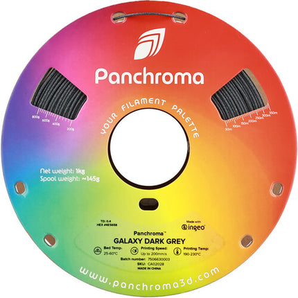 Polymaker Panchroma Galaxy Filamento PLA 1kg 1.75mm Gris Oscuro