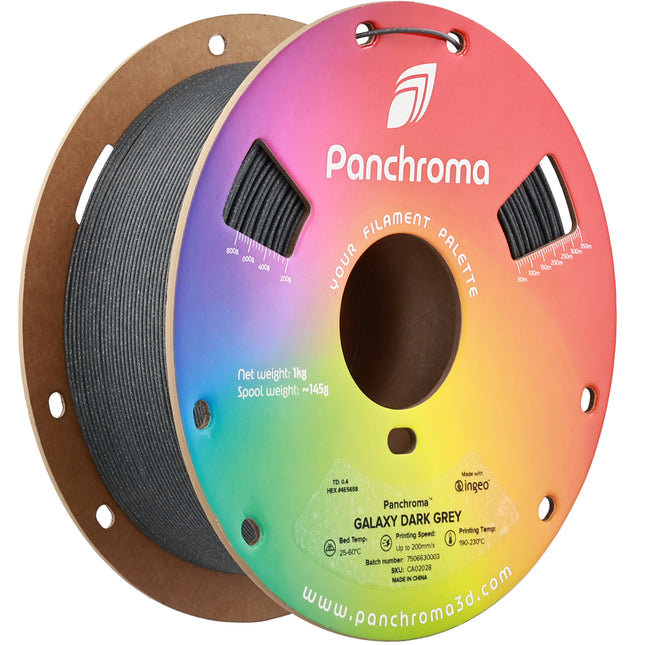 Polymaker Panchroma Galaxy Filamento PLA 1kg 1.75mm Gris Oscuro