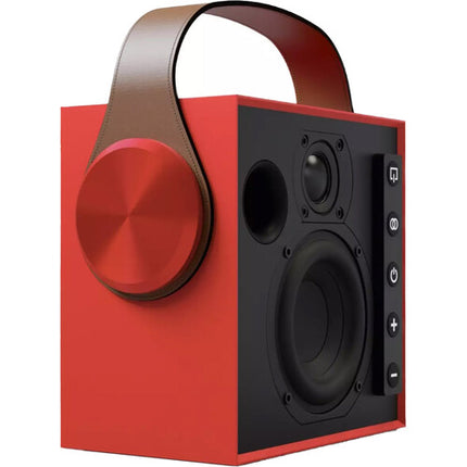 Morel Biggie Altavoz Bluetooth portátil 4" Woofer 20 horas reproducción Ruby Red