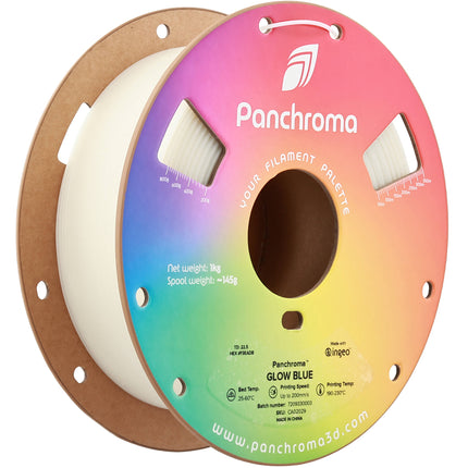 Polymaker Panchroma Glow Filamento PLA 1kg Diámetro 1.75mm Azul Luminoso