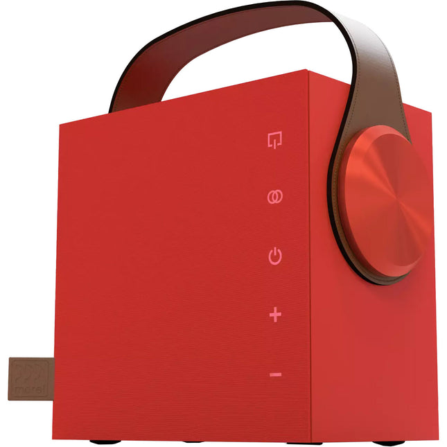 Morel Biggie Altavoz Bluetooth portátil 4" Woofer 20 horas reproducción Ruby Red