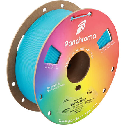 Polymaker Panchroma Luminous PLA Filamento 1kg 1.75mm Azul Luminoso