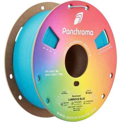 Polymaker Panchroma Luminous PLA Filamento 1kg 1.75mm Azul Luminoso