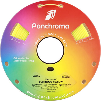 Polymaker Panchroma Filamento PLA Lúcido 1kg Amarillo Diámetro 1.75mm